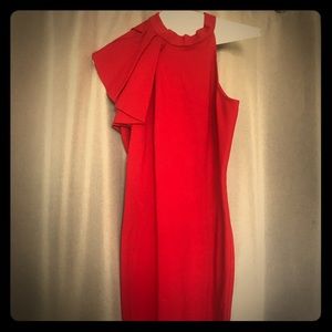 Res cocktail ruffle shoulder dress